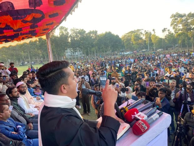 সিন্ডিকেট চাঁদাবাজি ও অন‍্যায়ের বিরুদ্ধে চা শ্রমিকদের সোচ্চার হওয়ার আহ্বান সারজিস আলমের 