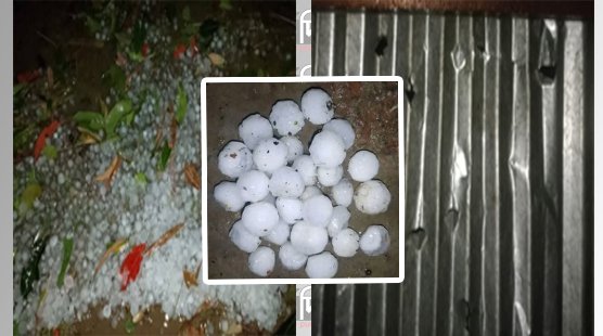 শিলাবৃষ্টিতে কৃষকের ব্যাপক ক্ষয়ক্ষতির আশংকা 