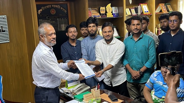মৌলভীবাজার সরকারি কলেজে ছাত্রসংসদ নির্বাচনসহ ছাত্রশিবিরের ১০ দফা দাবি 