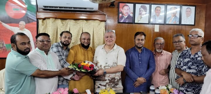 মৌলভীবাজার শহরের পশ্চিম বাজারে পৌর বিএনপি কার্যালয়ের উদ্বোধন