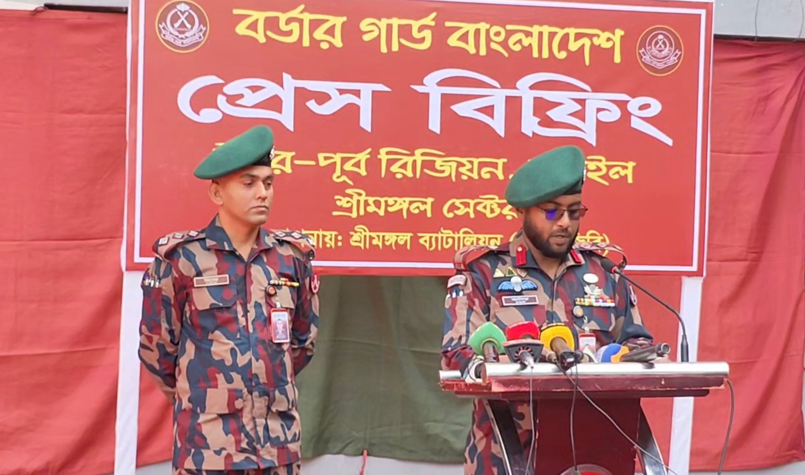 ত্রয়োদশ জাতীয় সংসদ নির্বাচন সামনে রেখে বিজিবি’র সংবাদ সম্মেলন