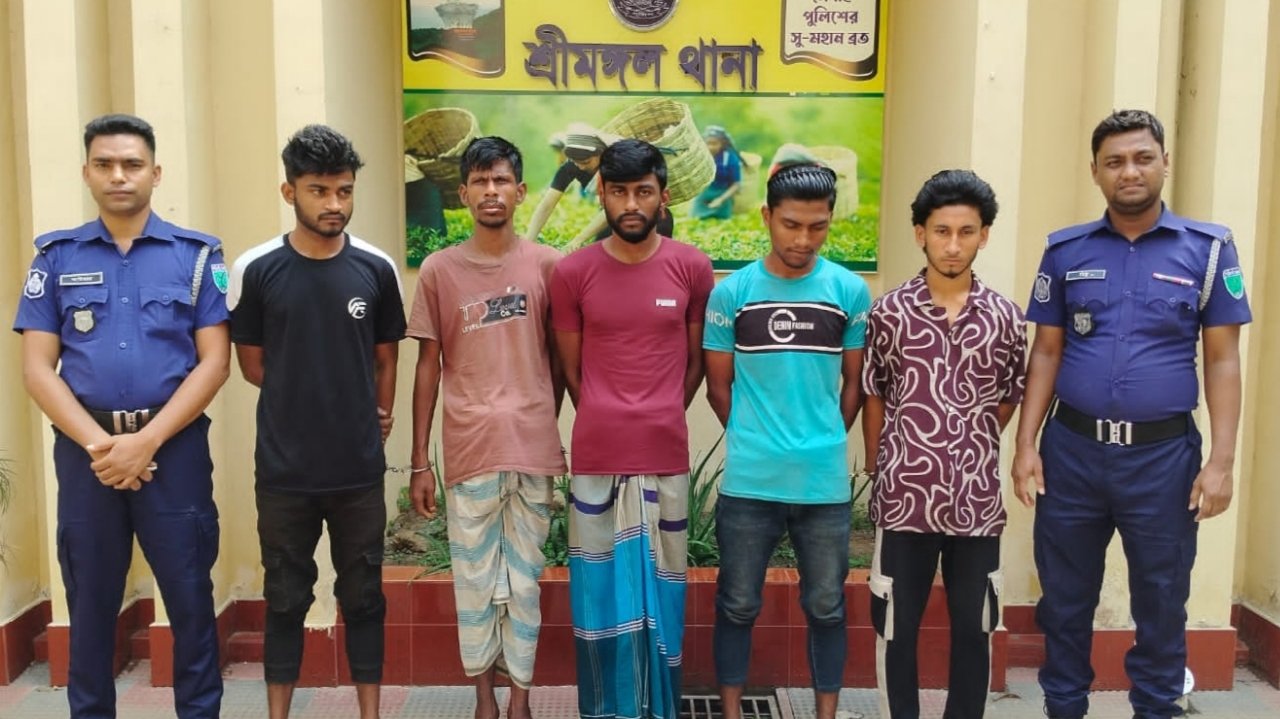 শ্রীমঙ্গল থানা পুলিশের সাঁড়াশি অভিযানে গ্রেফতার ৫