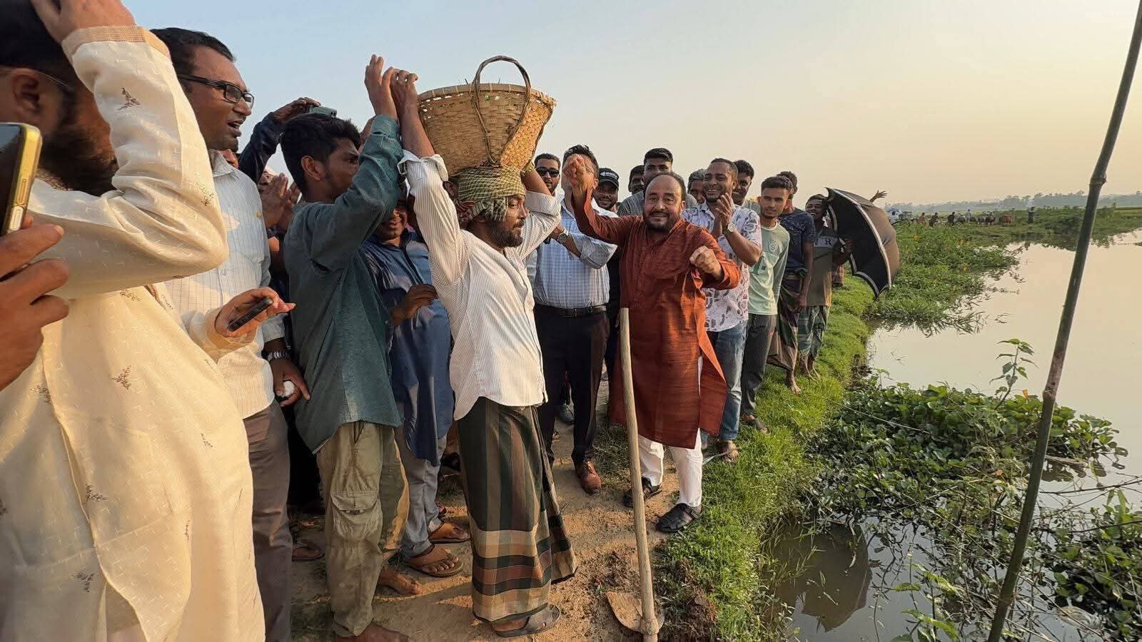 শ্রীমঙ্গলে খাল খনন ও অবকাঠামো উন্নয়ন প্রকল্পের উদ্বোধন, চাষাবাদে ফিরবে হাজার একর জমি