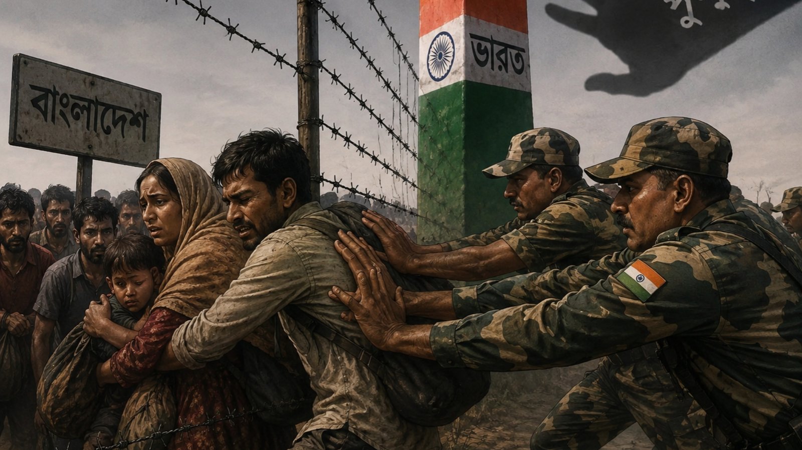 মুরইছড়া সীমান্তে ১০ বাংলাদেশী নাগরিককে ঠেলে পাটালো বিএসএফ