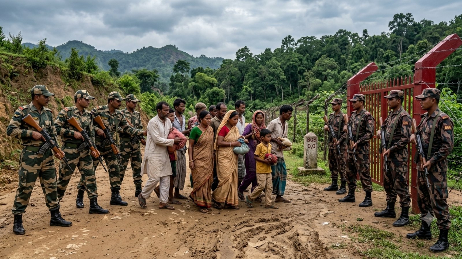মৌলভীবাজার সীমান্তে ১০ জনকে পুশইন করলো বিএসএফ, ফেরত পাঠালো বিজিবি