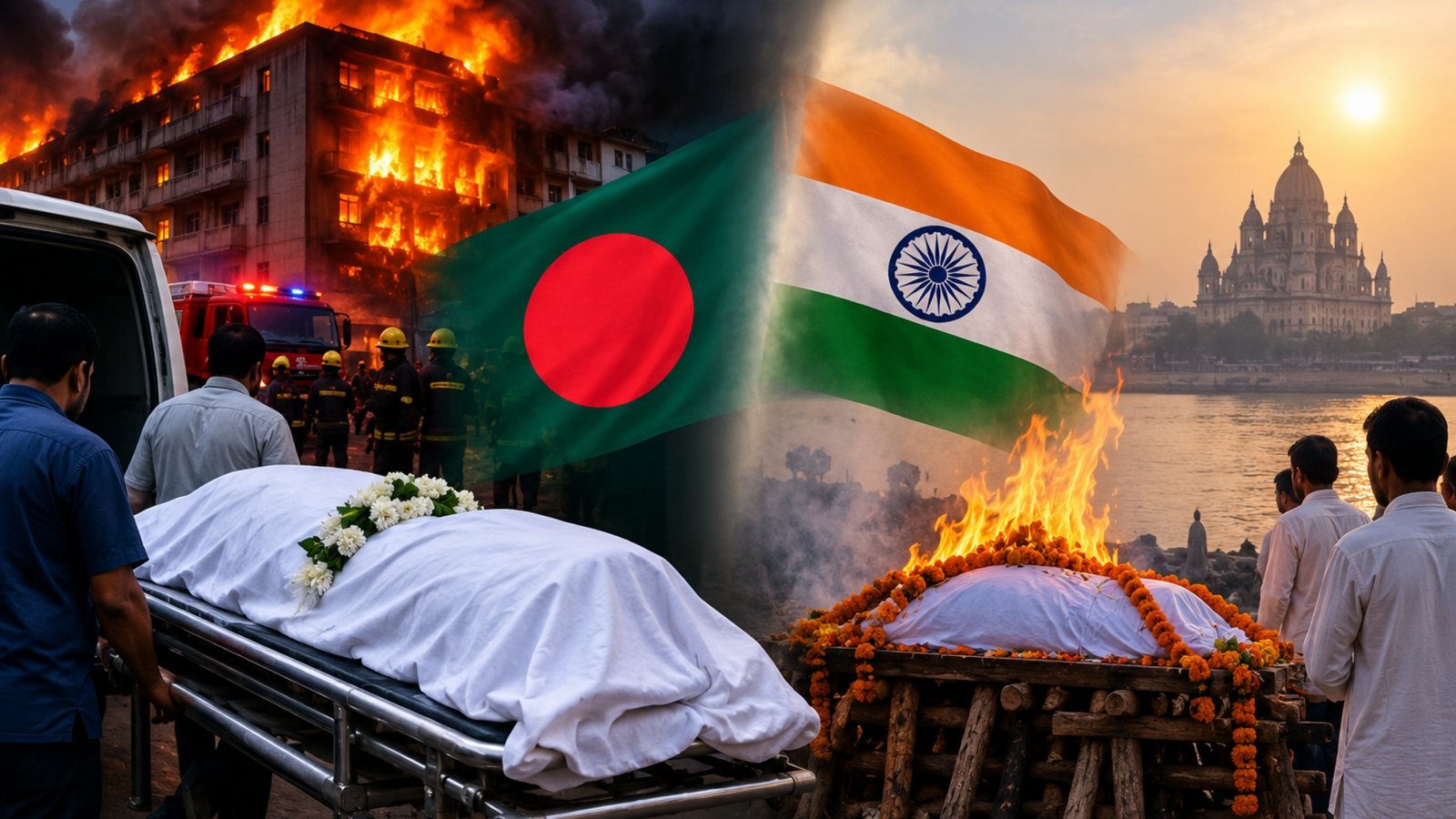 কলকাতায় হোটেলে অগ্নিকাণ্ড: সাজুর মরদেহ দেশে, রেবতীর সৎকার ভারতে