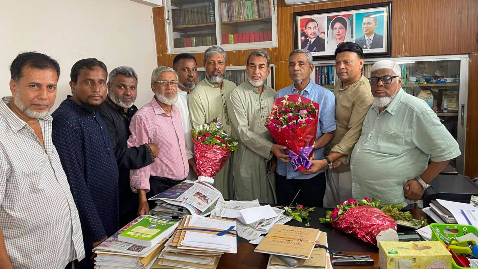 রাজনগর বিএনপির নবগঠিত কমিটির সঙ্গে জেলা নেতাদের মতবিনিময়