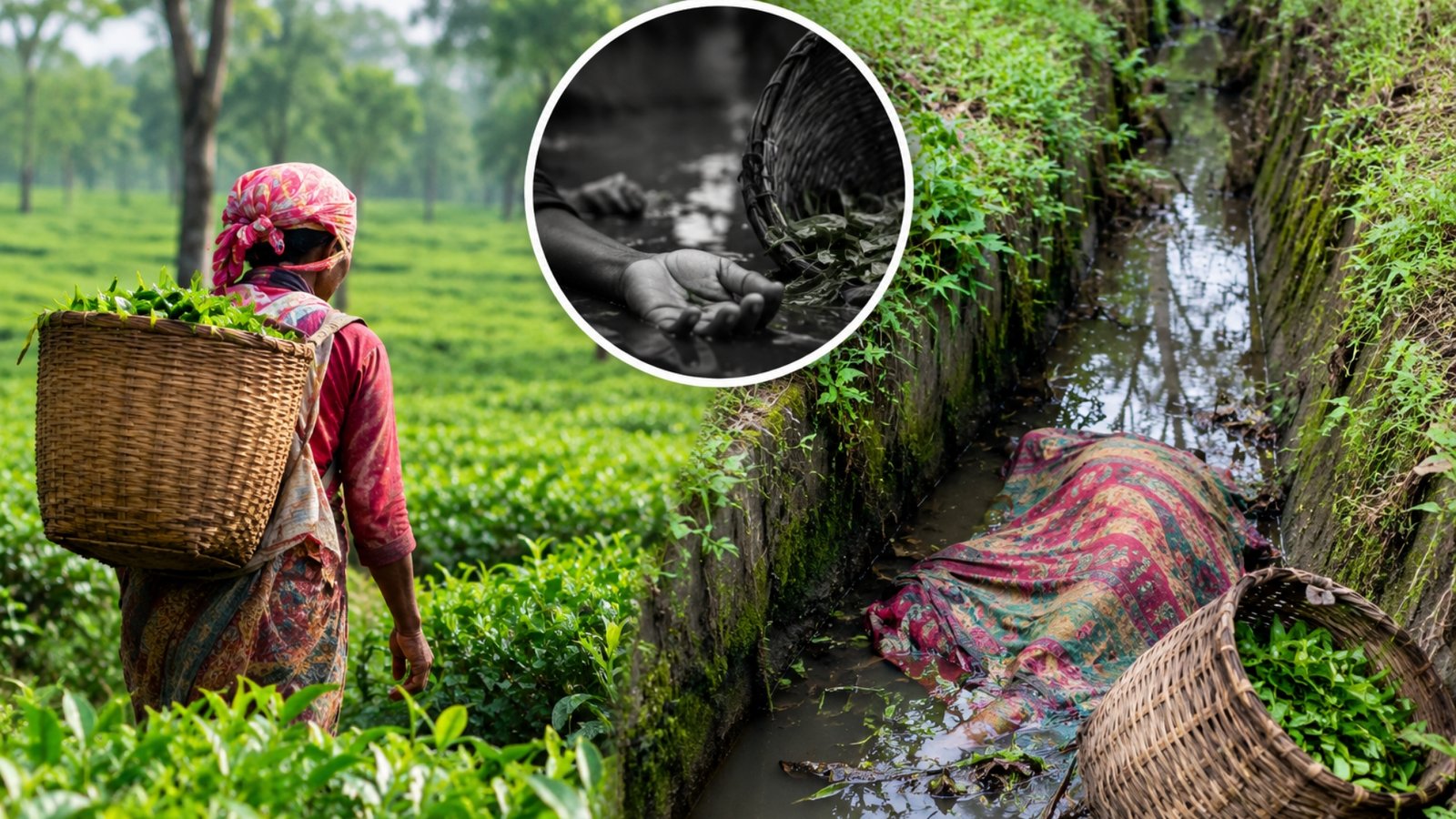 শ্রীমঙ্গলে চা পাতা তুলতে গিয়ে ফেরা হলো না মীরার, ড্রেনে মিলল মরদেহ