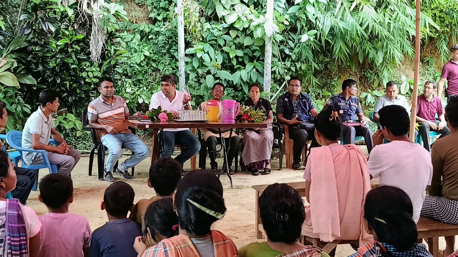 নার্সারি পুঞ্জিতে পানগাছ কর্তন, ঘটনাস্থল পরিদর্শনে পুলিশ